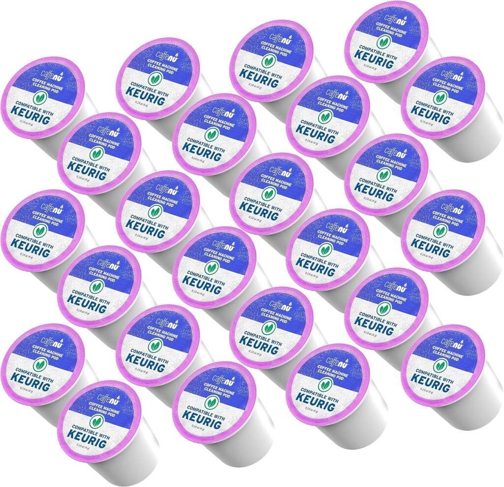 8-Pack of Keurig Cleaning Pods For Keurig 1.0  2.0 Machines - K Cup Cleaner Pods Removes Stale Coffee Residue  Stains - Keurig Cleaner Pods Eco Friendly